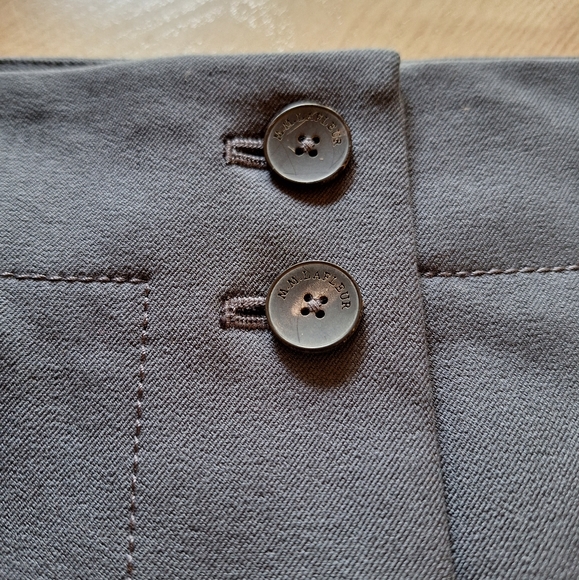 NEW MM Lafleur the Lane skirt midi gray blue better than denim stretch 8 - Picture 5 of 16